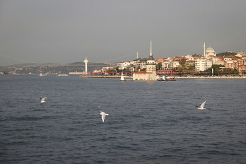 Maidens Tower in Istanbul, Turkey