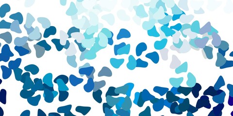 Light blue vector background with random forms.