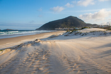 vento e areia nas dunas da Praia do Santinho,  Florianopolis,  Santa Catarina, Brasil, Florianópolis