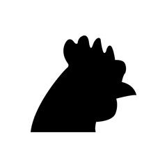Chicken icon, logo isolated on white background