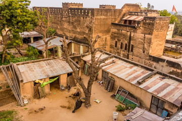 Fototapeta premium A view from a Haveli in Mandawa, Rajasthan, India