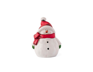 snowman isolated on white