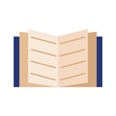 Isolated book read home activities icon- Vector