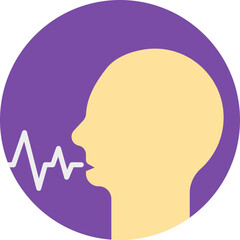 
Artificial intelligence flat vector icon, software agent 
