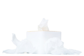 Napkin box isolated on white background
