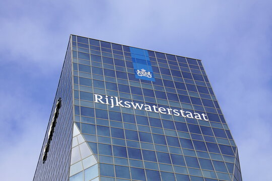 Rotterdam, the Netherlands - October 21, 2018: Building of Dutch Rijkswaterstaat, The Directorate-General for Public Works and Water Management.