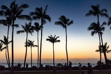 Obraz premium Sunset in Hawaii
