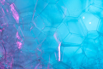 Colourful bubbles macro shot