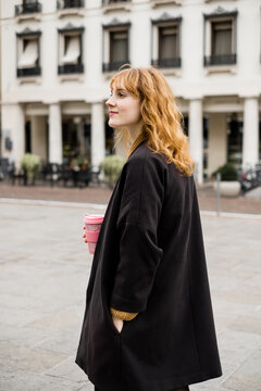 Young Ginger Girl in Padua, Italy