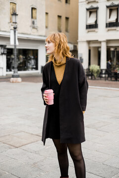 Young Ginger Girl in Padua, Italy