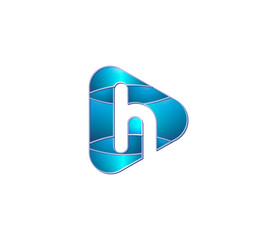 H Alphabet Modern Play Logo Design Concept