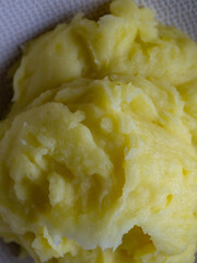 texture of mashed potato food background 