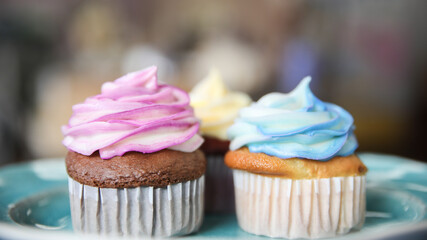 cupcake with pink frosting