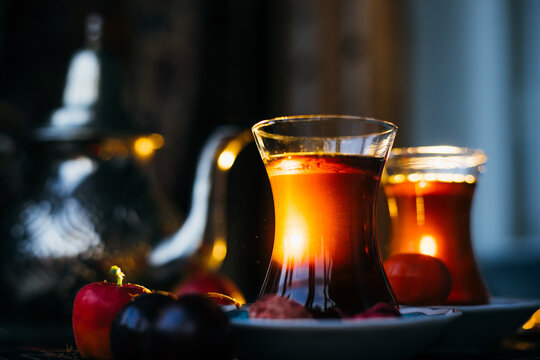turkish tea still life