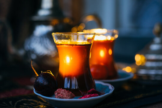 turkish tea still life
