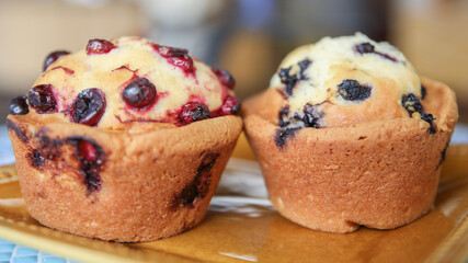 muffins with blueberries
