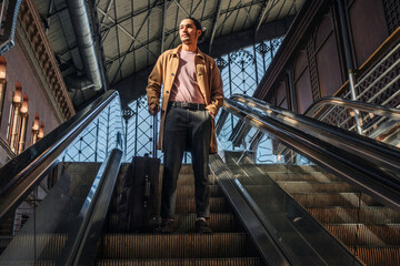 Elegant Young Man In The Station.
