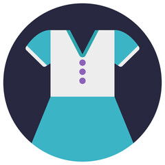
Baby clothing flat icon design of onesie
