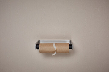 Empty toilet roll