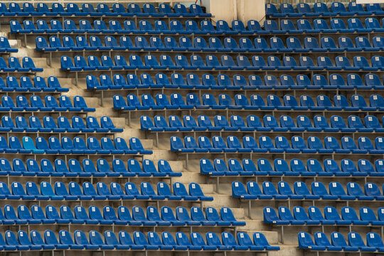 Empty seats at the stadium after all games were cancelled