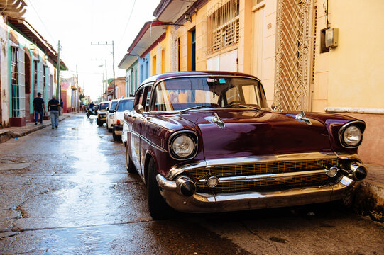 Old car in the street of Havana