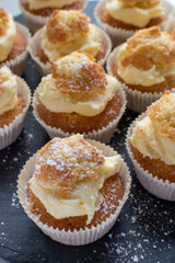 cupcakes with icing sugar