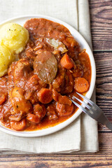 stew with vegetables