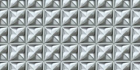 Seamless 3d ornament. Seamless textured tiles. Geometric pattern. 3d rendering