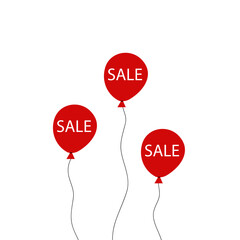 Sale balloon template. Black Friday elements