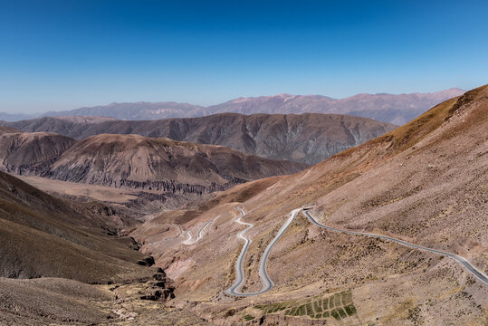 A view of Cuesta de Lipan in Jujuy, Argentina