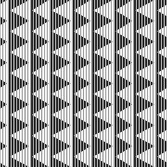 Lines, stripes, strokes, triangles seamless pattern. Modern ornate. Striped image. Abstract wallpaper. Lined background. Linear ornament. Stripe forms. Line shapes. Stripy digital paper. Vector work