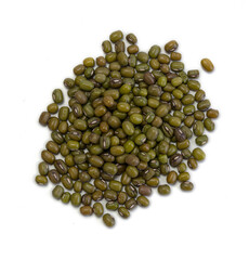 Pile of green mung beans