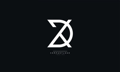 Letter DK or KD Business Logo Design Alphabet Icon Vector Monogram