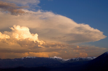 Storm, over, the Sierras; Owens Valley,CA 2