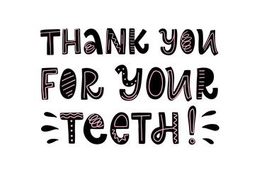 Vector lettering illustration of 