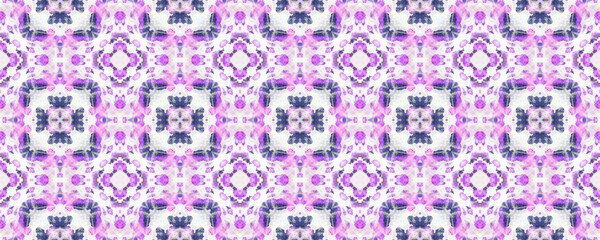 Seamless Tie Dye Pattern. Indigo and Pink Textile Print. Traditional Backdrop.  Colorful Natural Ethnic Illustration. Seamless Tie Dye Design.