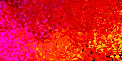 Dark blue, green vector texture with triangular style.