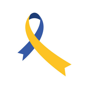 syndrome down ribbon campaign icon