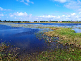 View of the blue lagoon at arempebe beach