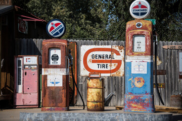 Old Gas Pumps - 391405069