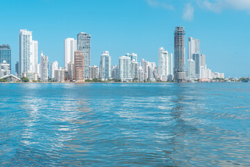 Fototapeta na wymiar Beautiful view of the city of Cartagena - Colombia