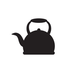 Tea pot icon logo design template