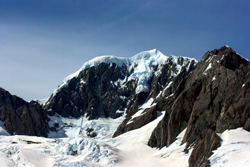 Mount Cook from a helicopter, South Island, New Zealand