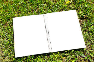 草原に広げたノート