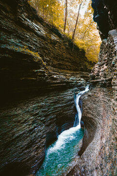 waterfall flowing 