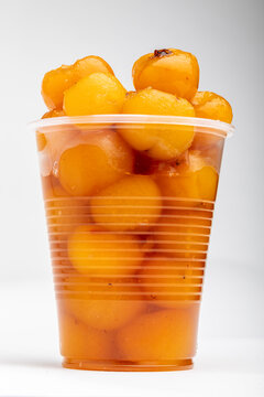 Tejocotes in heavy syrup.