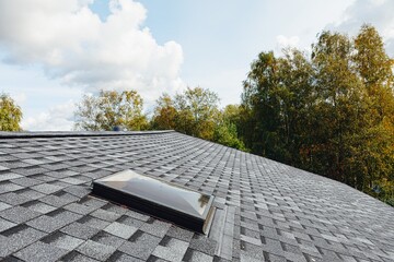 roof window on shingles flat polymeric roof-tiles