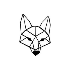 Geometric shaped ,minimal line drawn vector icon/logo art.
