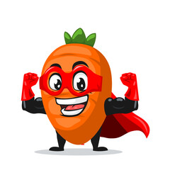 vector illustration of carrot character or mascot 