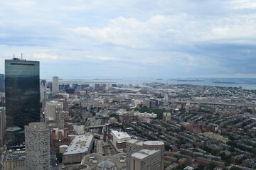 Fototapeta premium Boston City Skyline Panoramic View